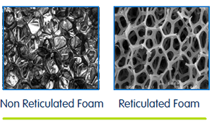 Reticulated Foam vs Non Reticulated Foam